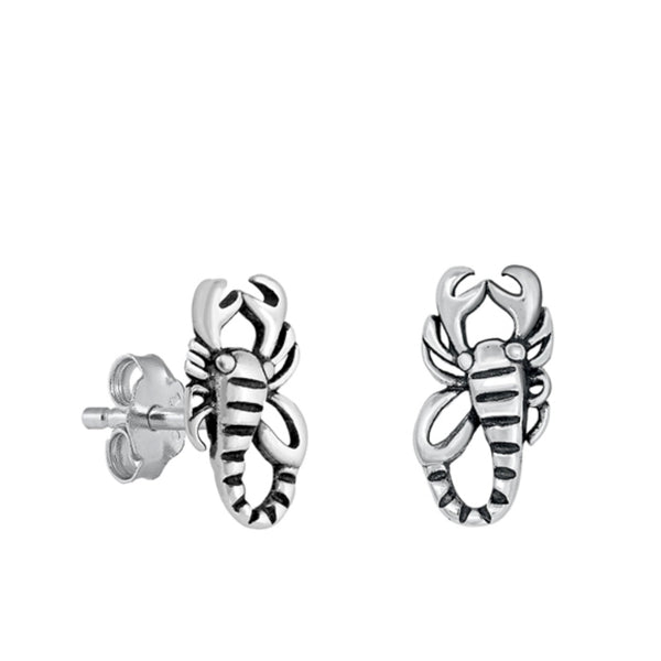 Scorpio pave mini hoop earrings